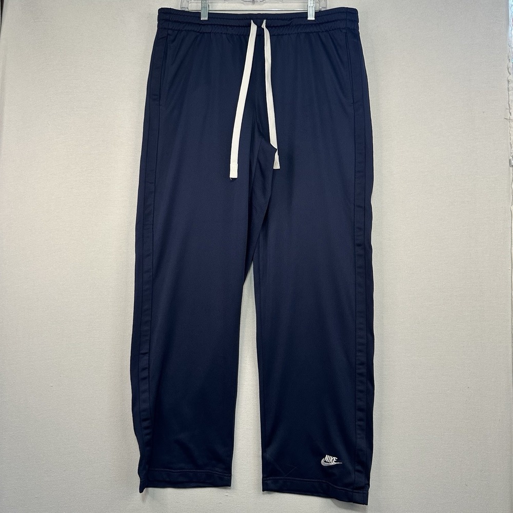 Nike Men's XL Blue Track Pants Drawstring Elastic Waist‎